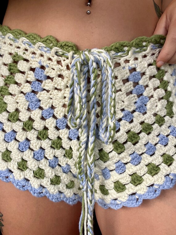 Plus size crochet shorts clearance