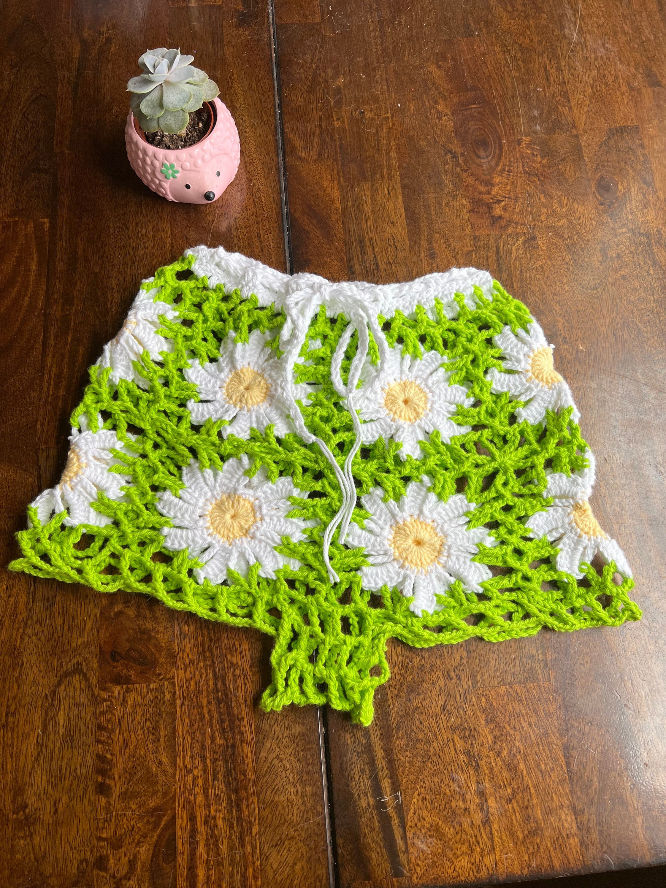 Daisy CROCHET PATTERN Crochet Daisy Shorts Bell Sleeve Top Etsy