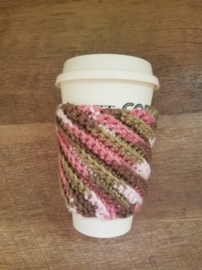 coffee cup sleeve Handmade crochet cup cozy