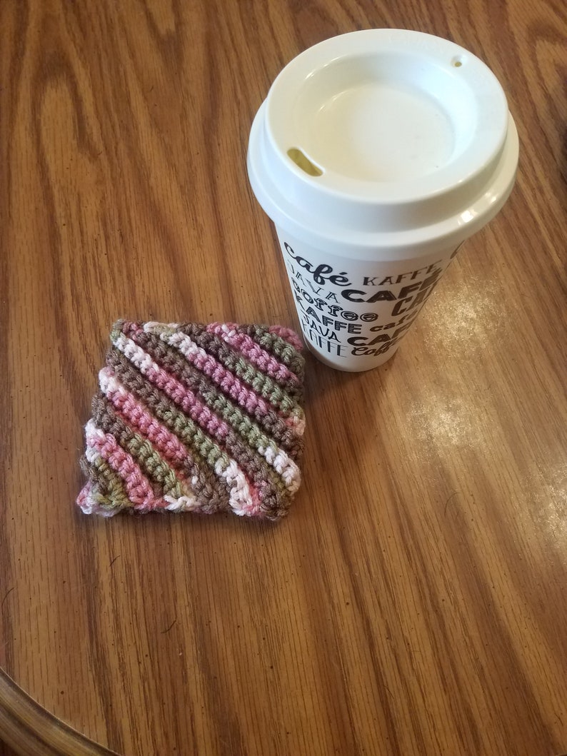 coffee cup sleeve Handmade crochet cup cozy
