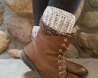 Crochet boot cuffs, boot socks
