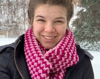 Crochet infinity scarf, handmade
