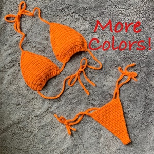 Harley | Simple String Bikini / Crochet bikini set / crochet swimsuit / 2 piece swimsuit