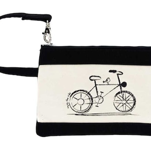 Pulsera, bolso de mano, cartera de pulsera, bolsa con correa, serigrafiada