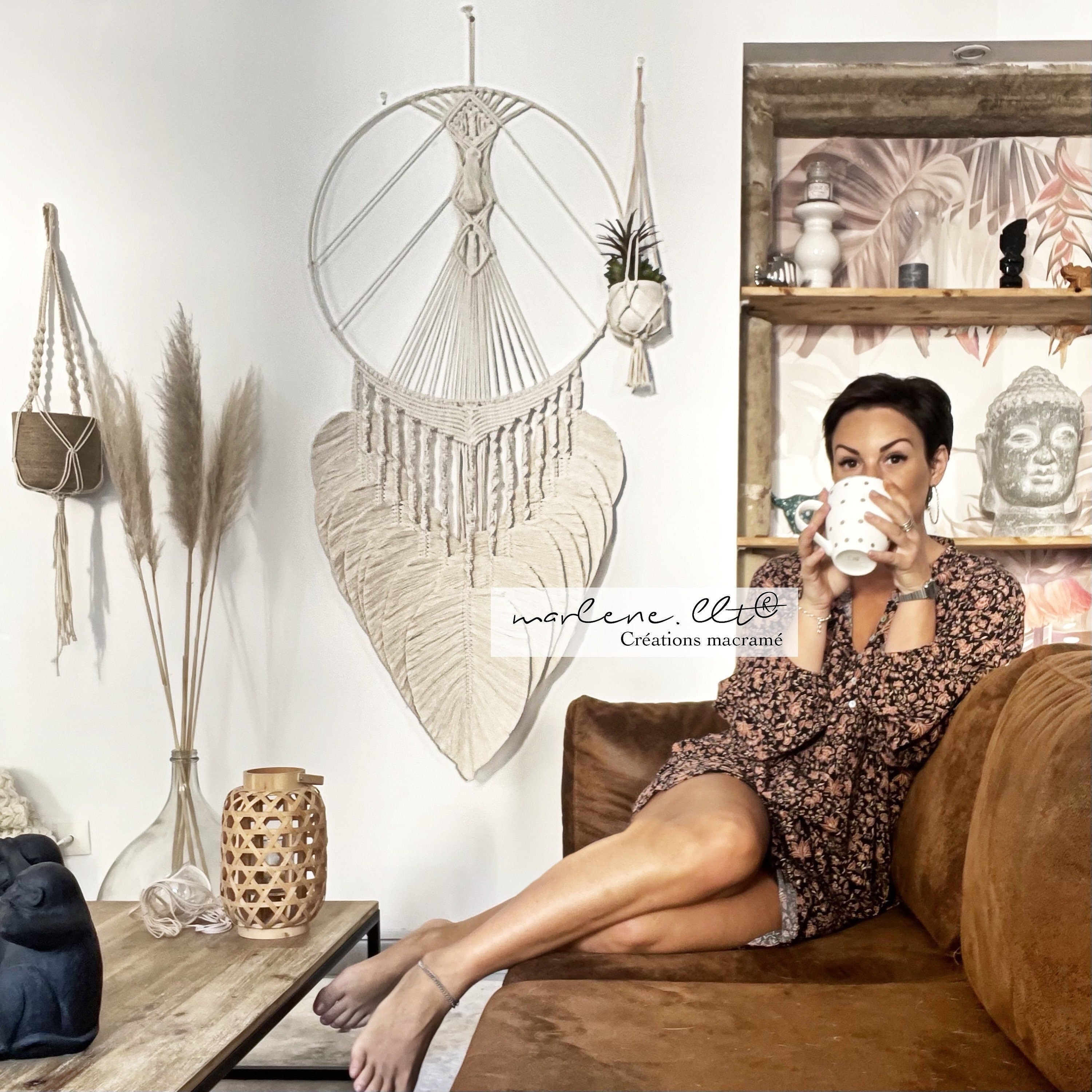 Attrape Rêves Géant Macramé