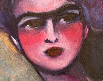 Acuarela inspirada en Frida Kahlo. ~ 27/1/26