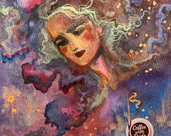 Acuarela inspirada en la Estrella del Norte. ~ 1.27.26