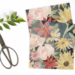 Printable Note Cards, Blank Note Cards, Watercolor Cards, Floral ...