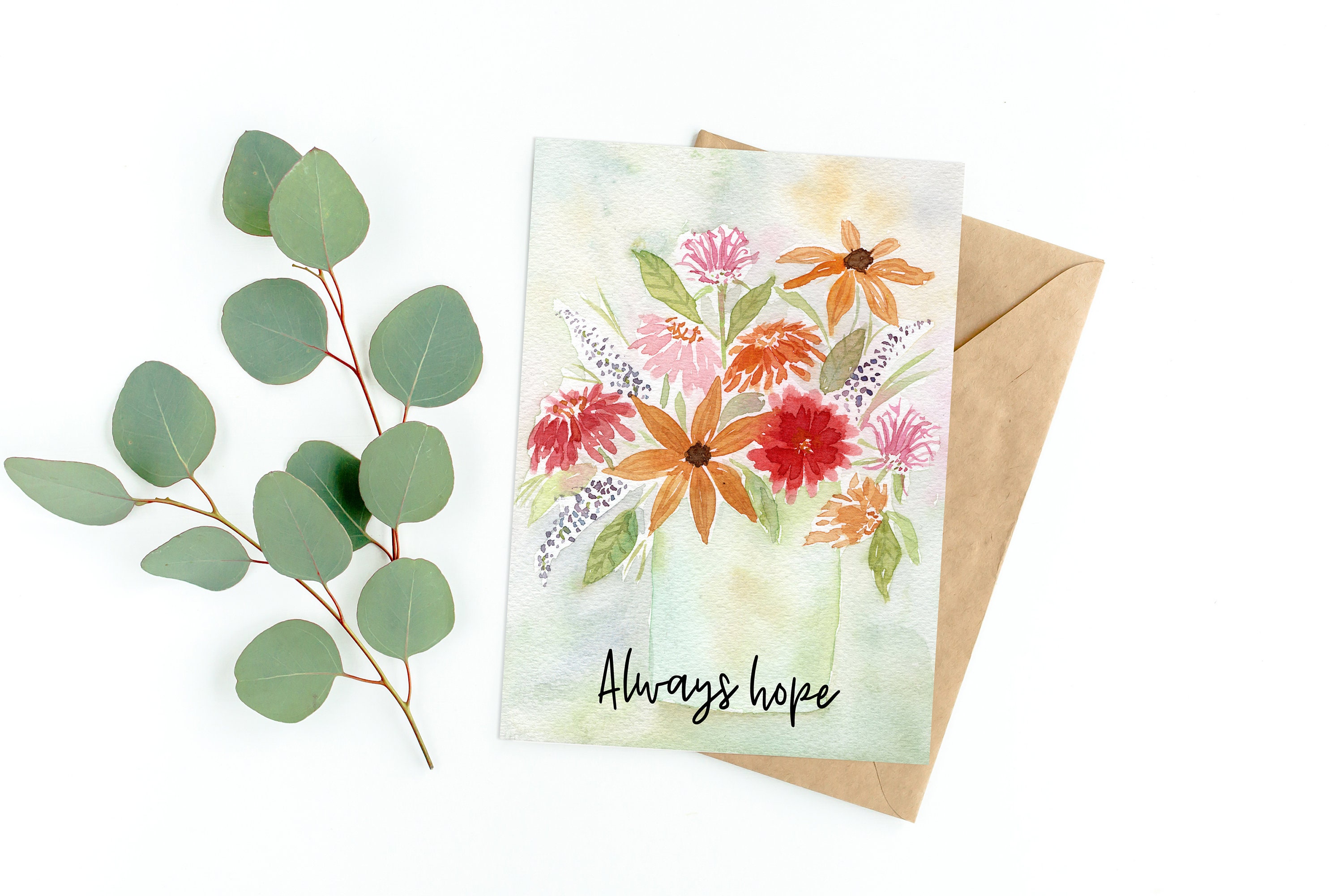 Print at Home Cards Flower Cards Uplifting Cards Floral Etsy