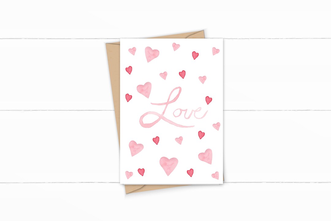 Valentine's Day Cards, Printable Cards, Romantic Valentine - Etsy
