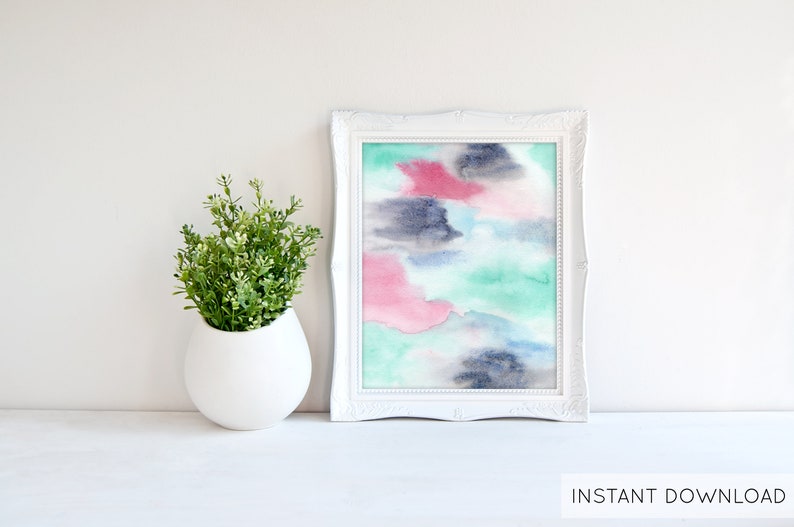 Watercolor Painting, Coastal Decor, Wall Art, Digital Prints, Etsy