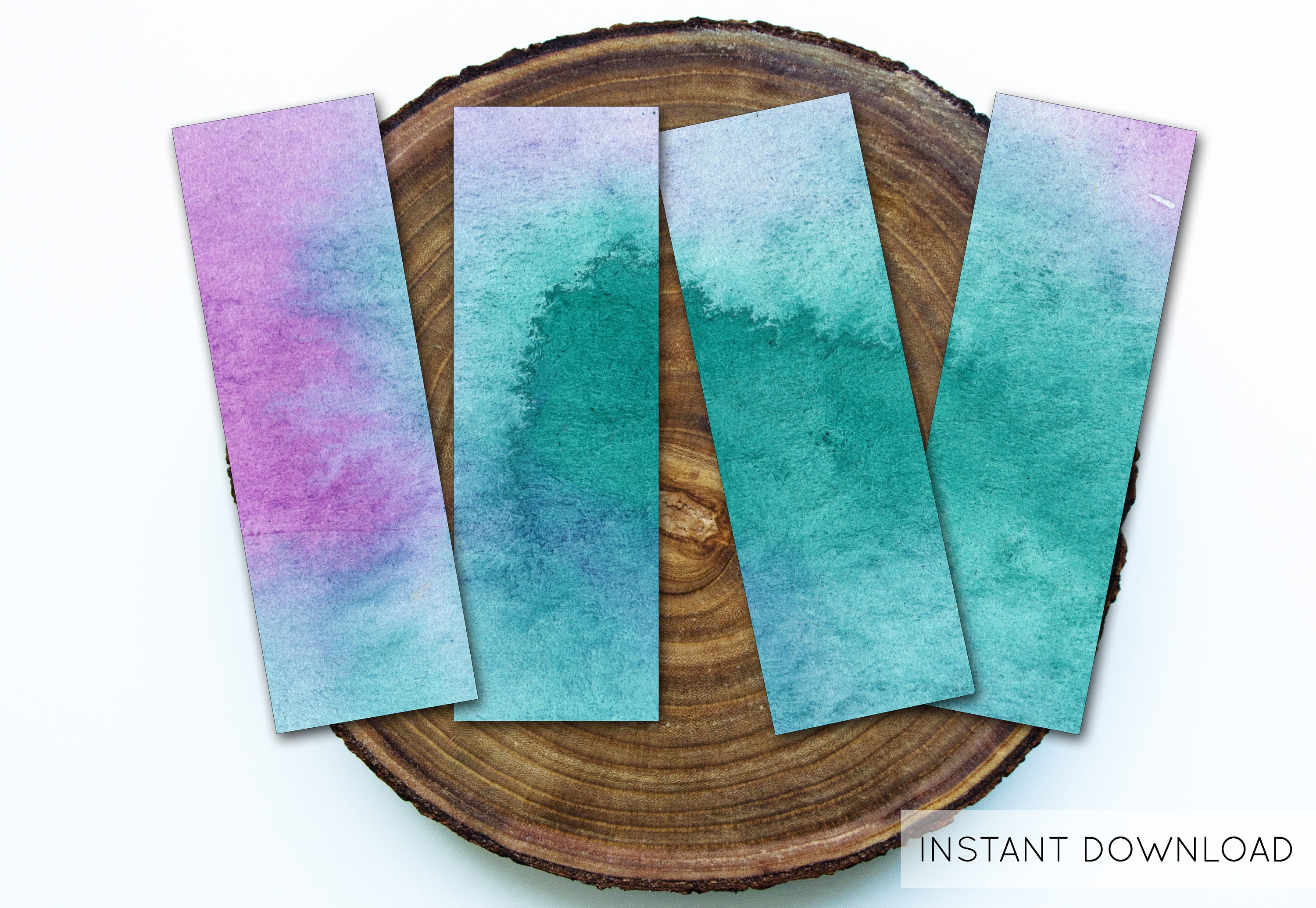 Watercolor Bookmarks Art Bookmarks Ocean Bookmarks Beachy Etsy Canada