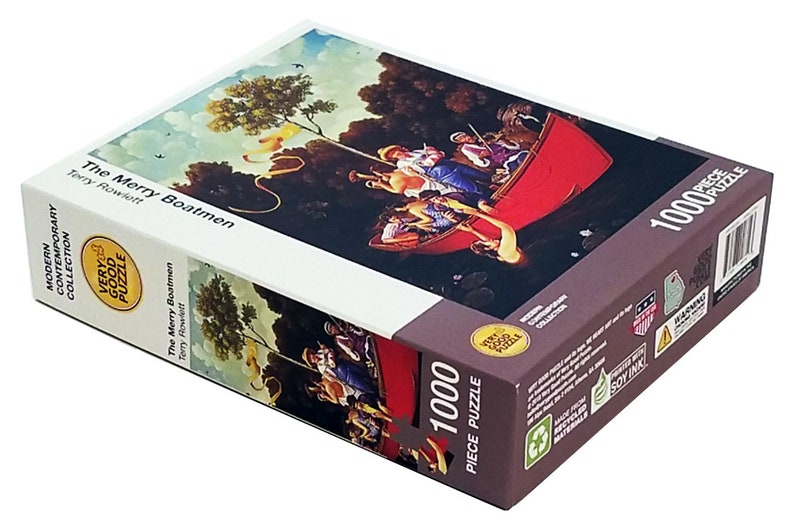 The Merry Boatmen by Terry Rowlett 1000 piece jigsaw puzzle