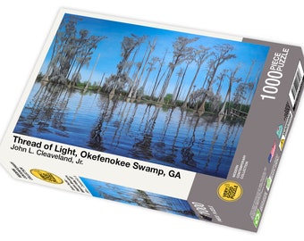 Thread of Light, Okefenokee Swamp, GA by John Cleaveland - 1000 piece jigsaw puzzle