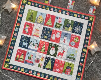 Handmade Quilted Fabric Advent Calendar – Reusable Christmas Countdown