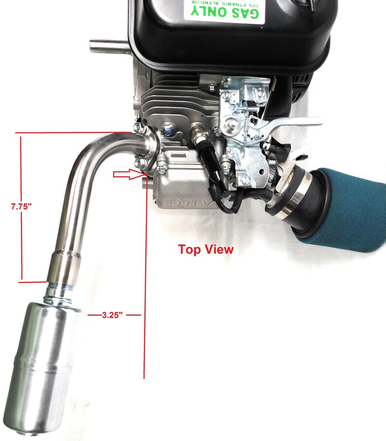 Exhaust With Muffler for Predator 212ccHonda GX160 GX200 Etsy