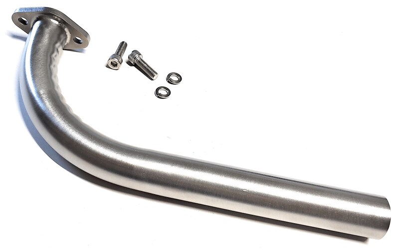 thumbnail image 2 of Custom Exhaust Header For Predator 301cc/420cc, Honda GX240/270/390 - Mild Steel Header Pipe For Mini Bikes & Go-Karts 2 of 10