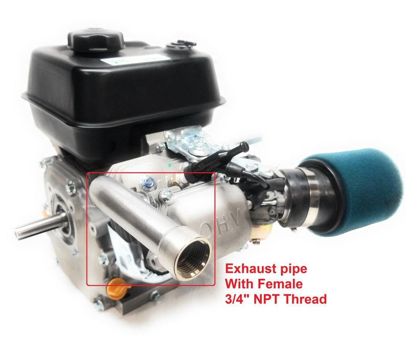 Predator 212cc Harbor Freight exhaust pipe 3/4 NPT Etsy