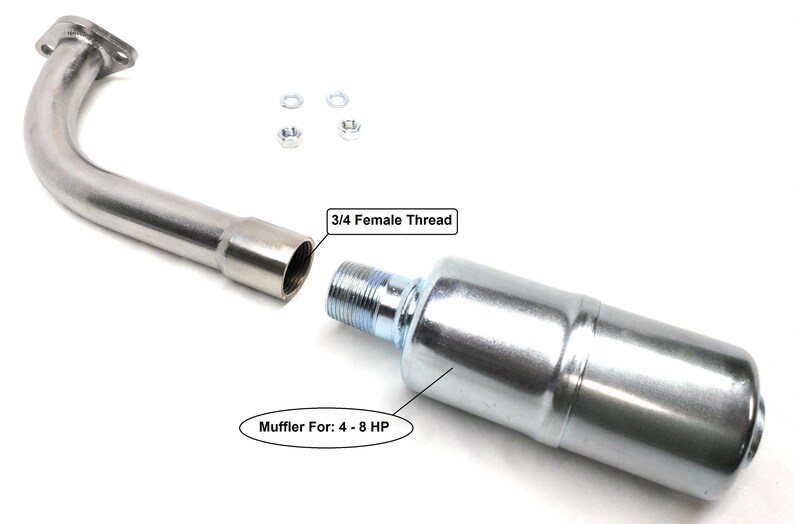 Exhaust With Muffler for Predator 212ccHonda GX160 GX200 Etsy