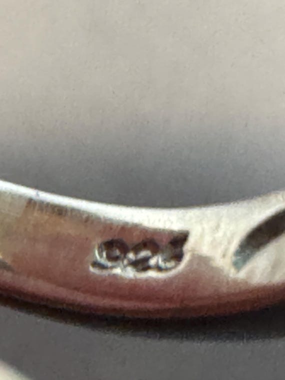 Sterling Silver Lab-Created Ruby Ring with Moissa… - image 7