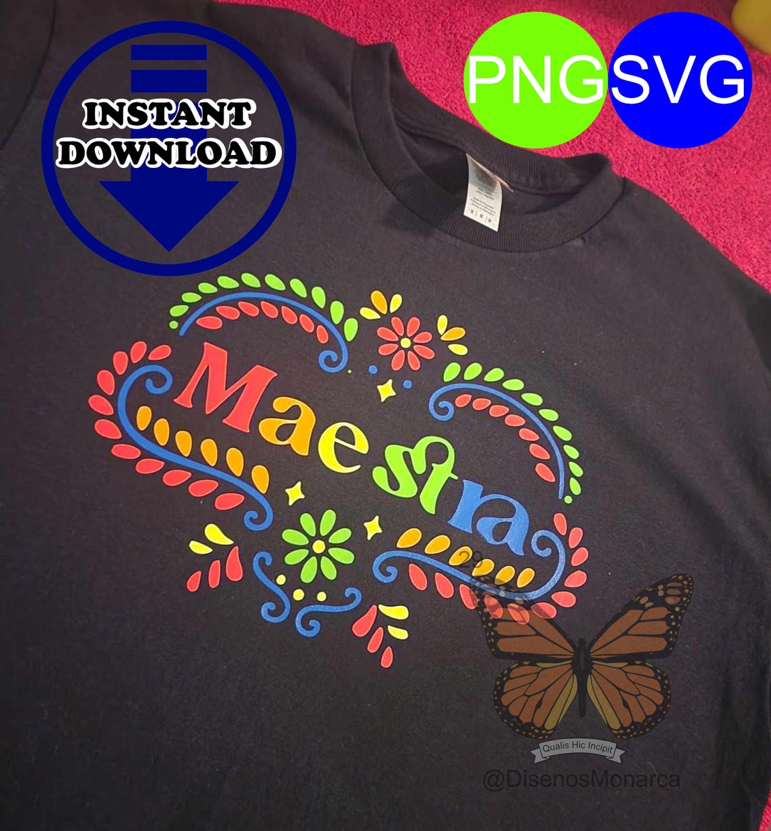 Mexican Maestra and Maestro Otomi Design Spanish Teacher Hispanic