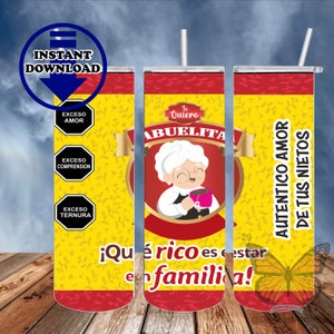 Chocolate Abuelita  Sublimation Design, 20 oz Skinny Tumbler, Wrap, Waterslide, Digital Download PNG