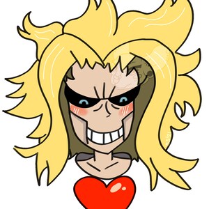 love mha character stickers fan art glossy etsy