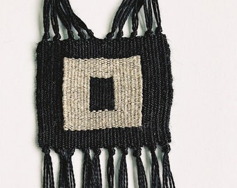modern woven necklace