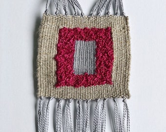 modern woven necklace