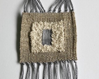 modern woven necklace