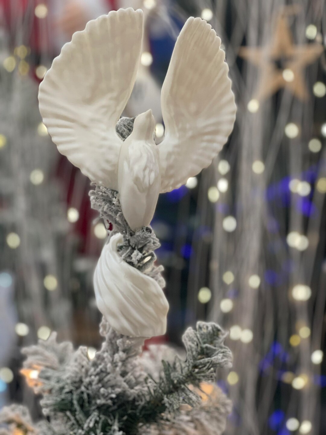 Beautiful Dove Tree Topper Christmas or a Grief Gift. Etsy