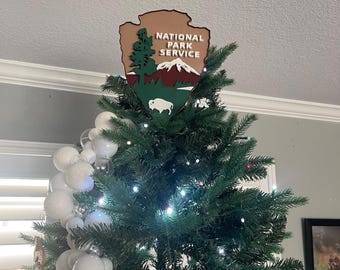 7" National Parks Tree Topper - Great for RV trees or smaller trees