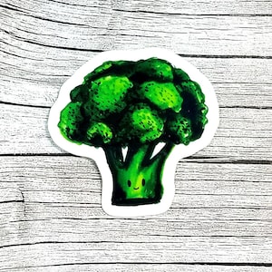 Autocollant de brocoli - art d'autocollant de brocoli