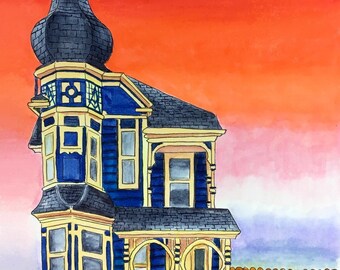 Victorian House with Tower