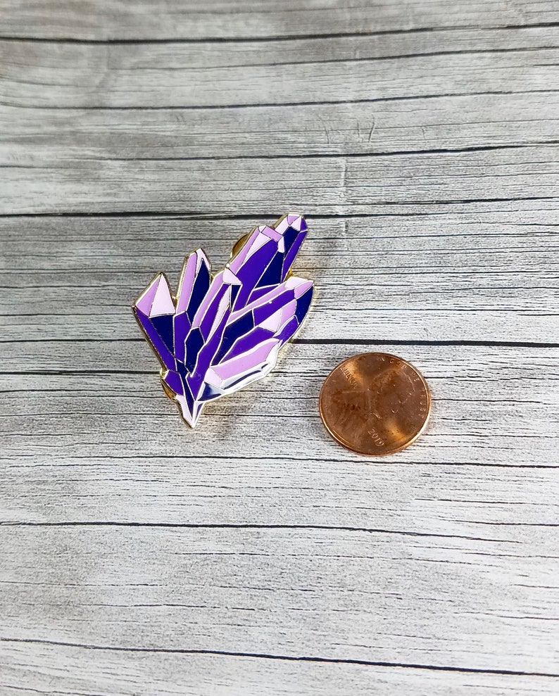 Amethyst Enamel Pin Crystal Enamel Pin