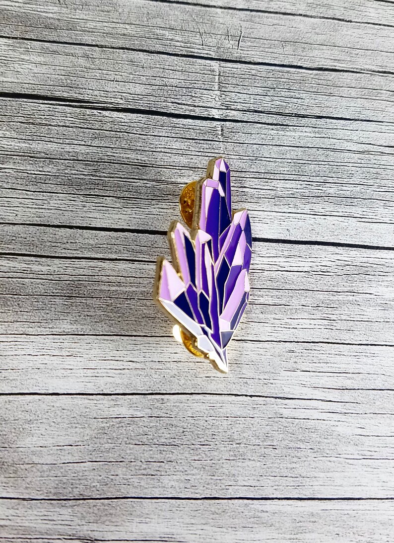 Amethyst Enamel Pin Crystal Enamel Pin