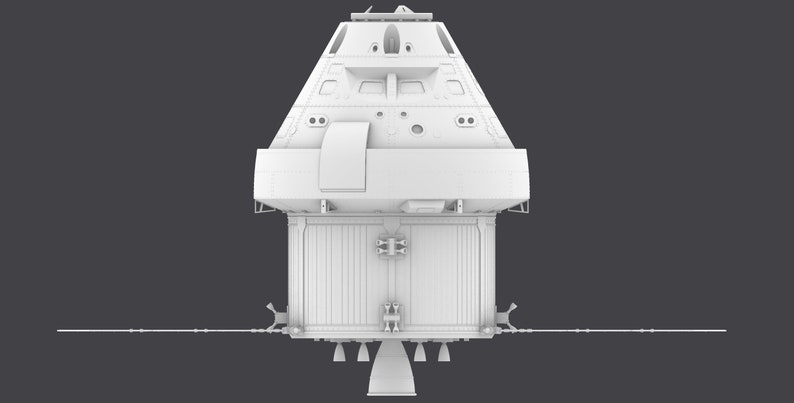 NASA SLS Orion Capsule and Support Module 3D Printable file Detailed image 3