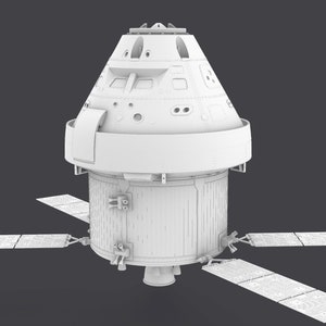 NASA SLS Orion Capsule and Support Module (3D Printable file) *Detailed