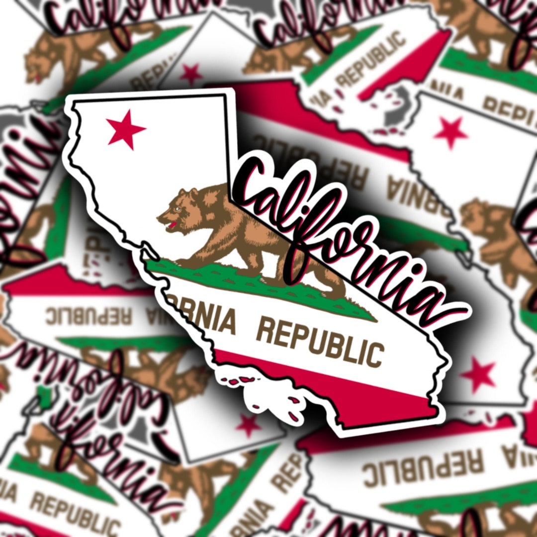 California Flag Sticker - Etsy