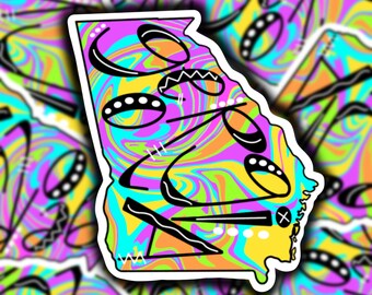 Georgia Vinyl Sticker - Etsy
