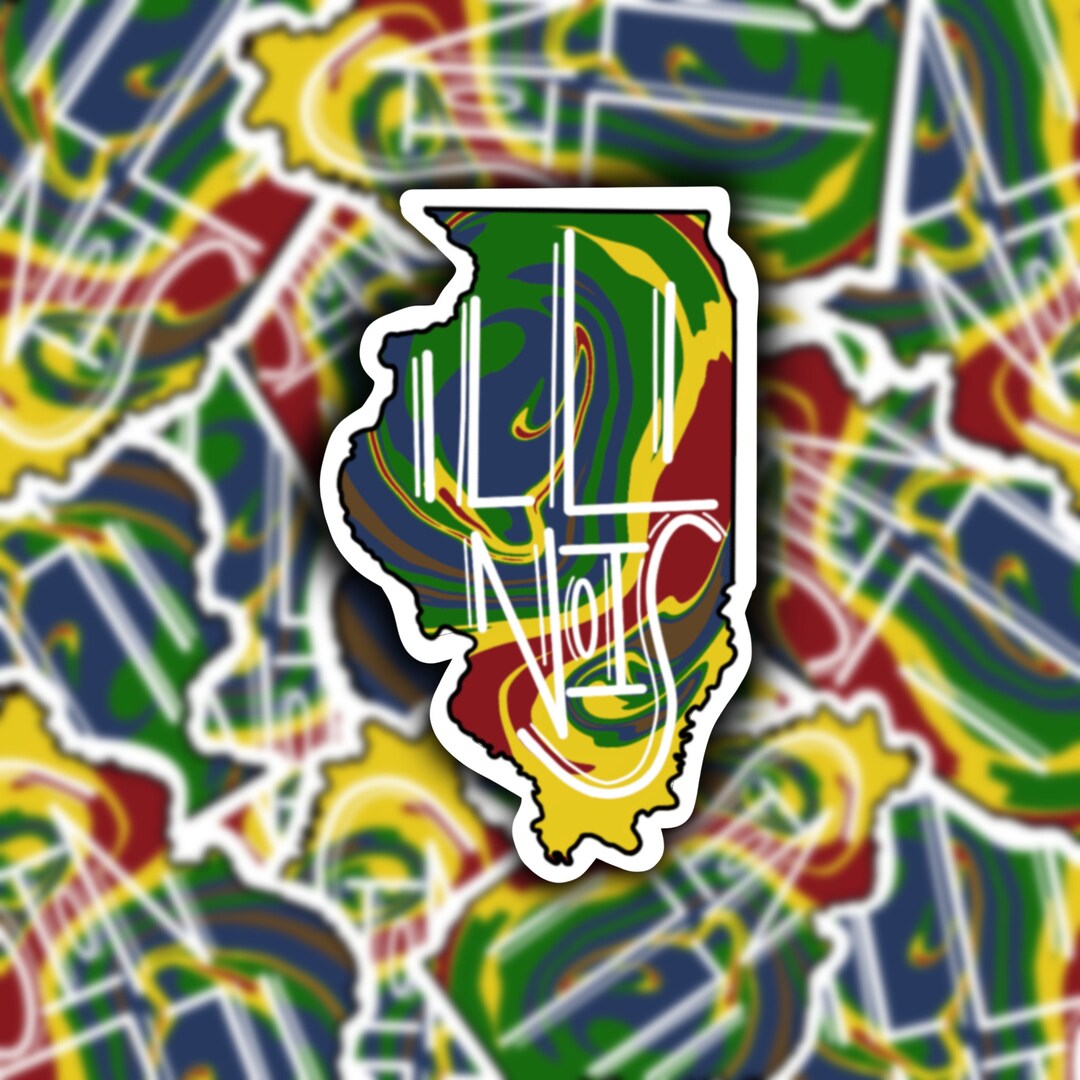 Illinois Sticker - Etsy