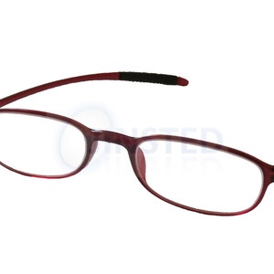 Adult Stylish Unisex Red Reading Glasses. Spectacles Strength from +1.00 - +4.00 RG013