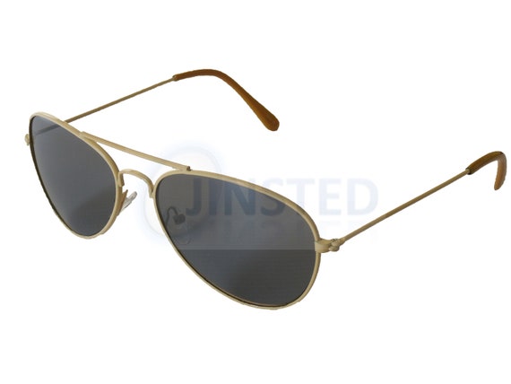 Childrens Tinted Lens Yellow Frame Aviator Sunglasses UV400  display picture 1