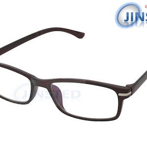 Adult Dark Brown Reading Glasses. Rectangle Frame Unisex Spectacles Strength from +1.00 - +4.00 RG057