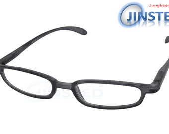 Lunettes de lecture noires de conception suisse légères et de haute qualité pour adultes Force de + 1,00 à + 4,00 RG045