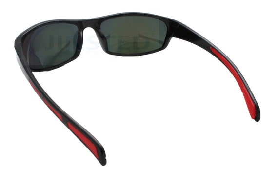 Yellow Polarised Clip on Flip up Fishing Sunglasses. Large Medium