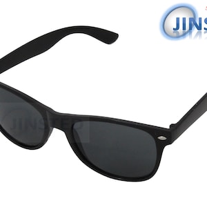 Adult Black Frame Sunglasses Black Tinted Lens UV400 Protection AW004