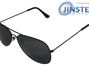 Adult Black Aviator Sunglasses UV400 Protection AA003