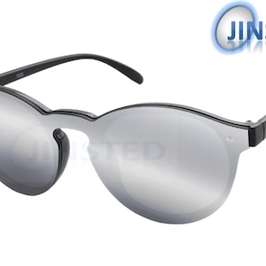 Adult Silver Mirrored Butterfly Sunglasses. Black Frame.  UV400 Protection. AB005