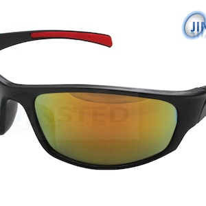 Mirrored Adult Cycling Sunglasses Tinted Wrap Around Sports Frame AS032